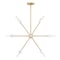 Designers Fountain Star Dust 8-Light Brushed Gold with Natural Marble Accents Mid-Century Modern Sputnik Chandelier D304C-8CH-BG - alternate 1